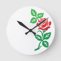 Rotes Rosenblumendesign – Klassische Blumenpracht