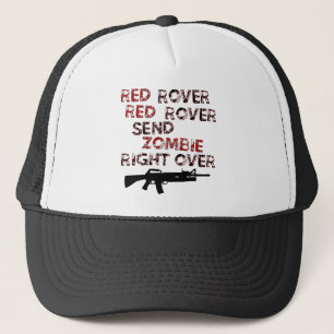 Rotes Rover Truckerkappe