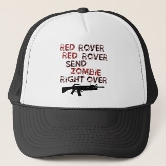 Rotes Rover Truckerkappe