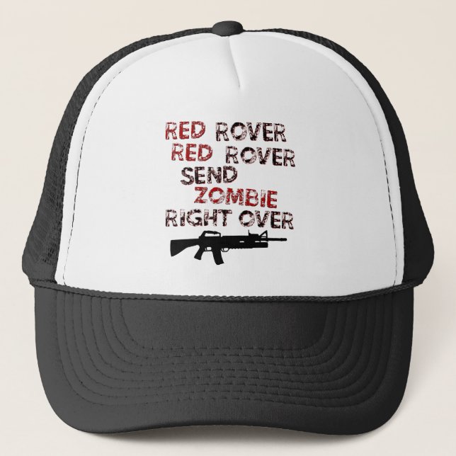 Rotes Rover Truckerkappe (Vorderseite)