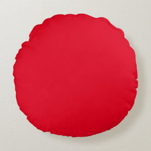 Rotes rundes Kissen (16")