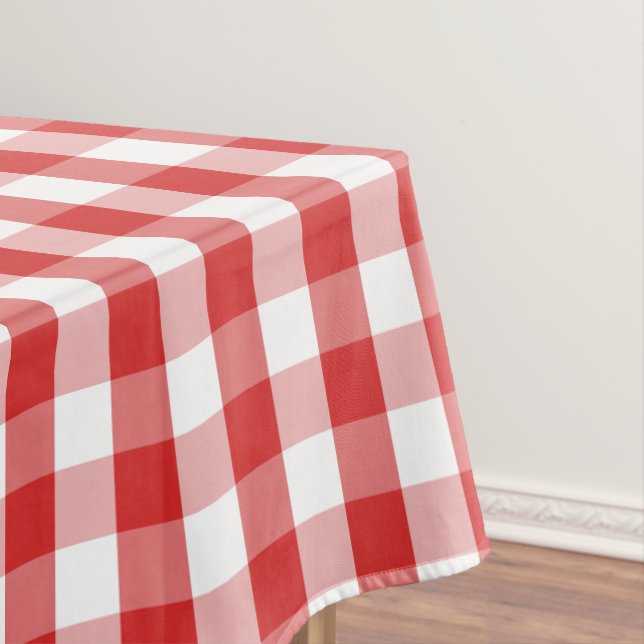 Rotes Schachbrett der Tischdecke-"60x84" Tischdecke (Beispiel)