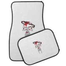 rotes Schädel-Set von Autos