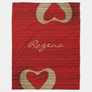 Rotes Scheunen-Holz - rotes Herz - DECKE LGE