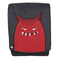 Rotes schlechtes Monster mit den spitzen Ohren
