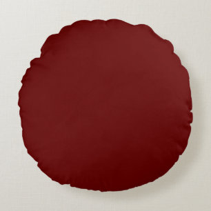Rotes schlichtes Normallackkissen Burgunders Rundes Kissen