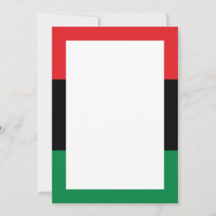 Rotes Schwarz und Grüne Einladungen & Ankündigunge