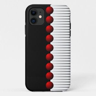 Rotes Schwarz-weißes und graues abstraktes Case-Mate iPhone Hülle