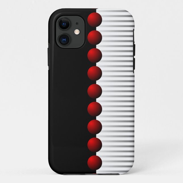 Rotes Schwarz-weißes und graues abstraktes Case-Mate iPhone Hülle (Rückseite)