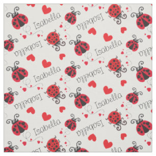 Rotes schwarzes Namemuster der Stoff