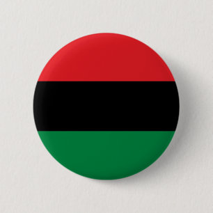 Rotes Schwarzes und grünes Panafrikanisches UNIA- Button