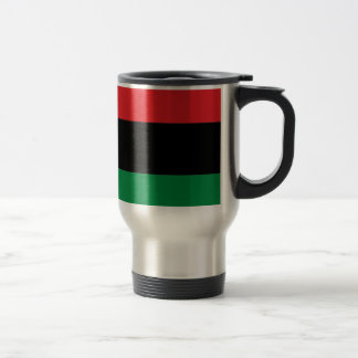 Rotes Schwarzes und grünes Panafrikanisches UNIA-F Reisebecher