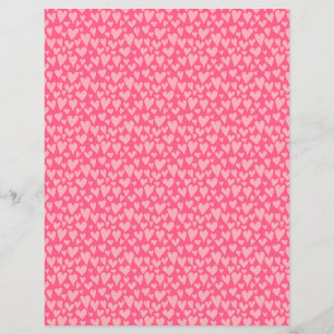 Rotes Scrapbook-Papier mit rotem schwarzem Rosa-He