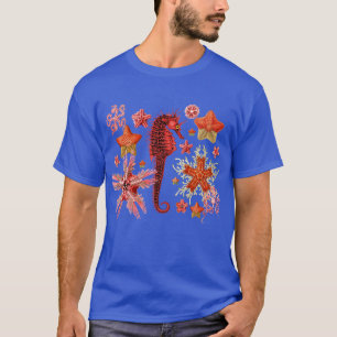 ROTES SEEPFERD UND SAISTAREN IM LEBEN DES AQUA BLA T-Shirt