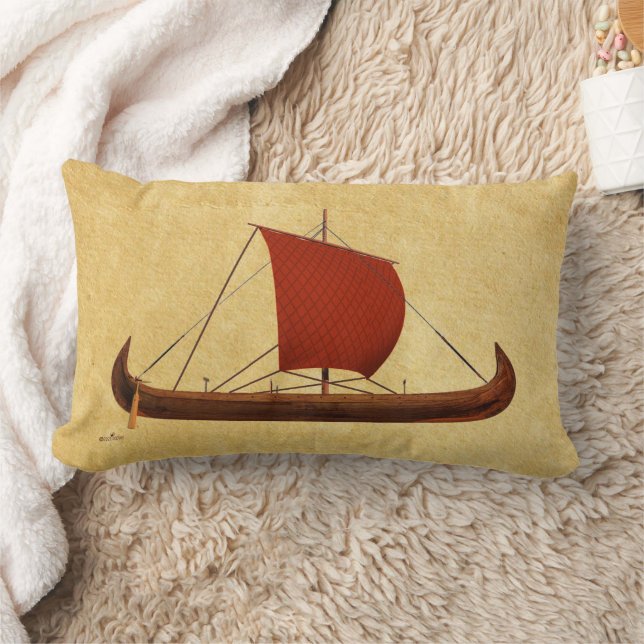 Rotes Segel - Kreuzfahrtschiff II Lendenkissen (Decke)