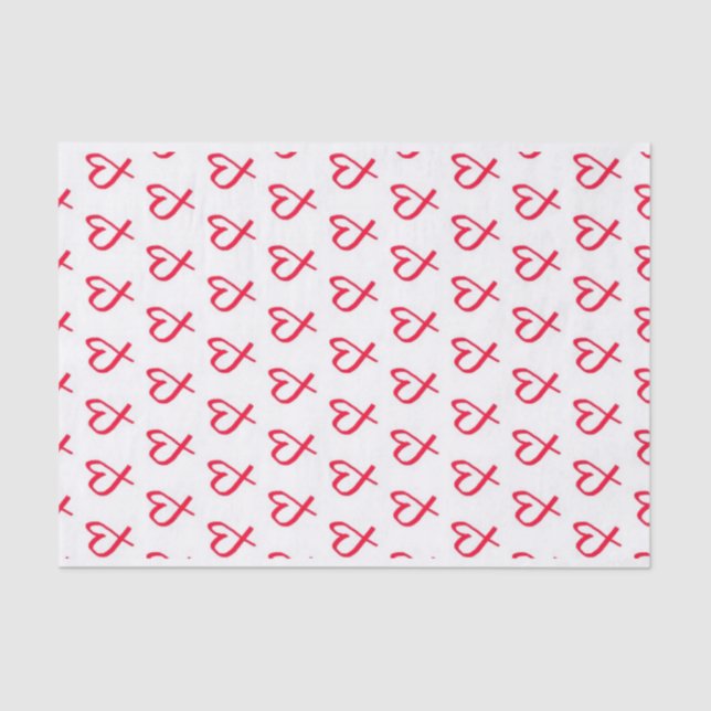 Rotes Seidenpapier der Herz-10lb (Vorderseite)