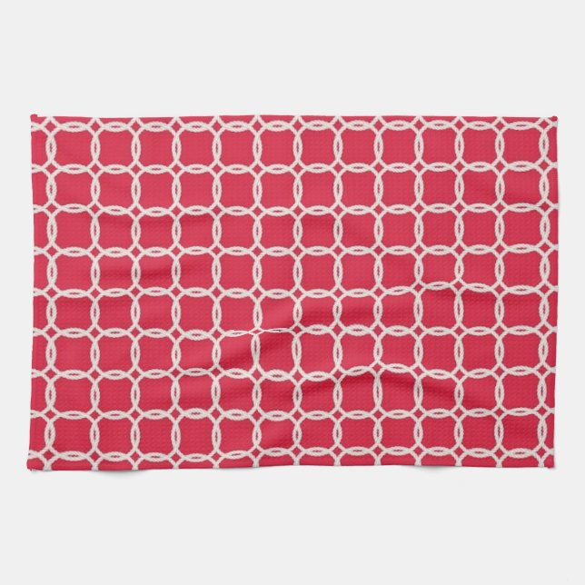 Rotes Seiltuch Küchentuch (Horizontal)
