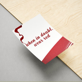 Rotes Selbstvertrauen Nagelstudio Kunst Poster