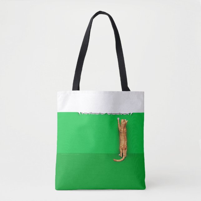 Rotes Serviertablett für Katzenrippen Tasche (Vorderseite)