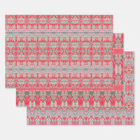 Rotes Shelley Liners Decorative Blatt Wrapping Pap