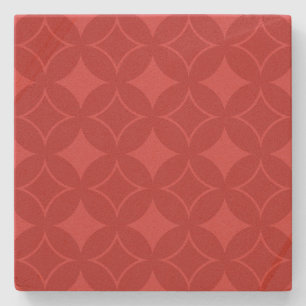 Rotes Shippo-Muster Steinuntersetzer