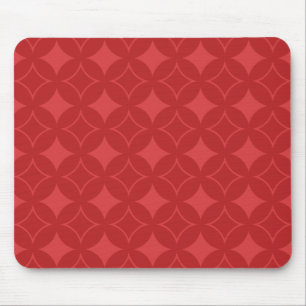 Rotes Shippomuster Mousepad