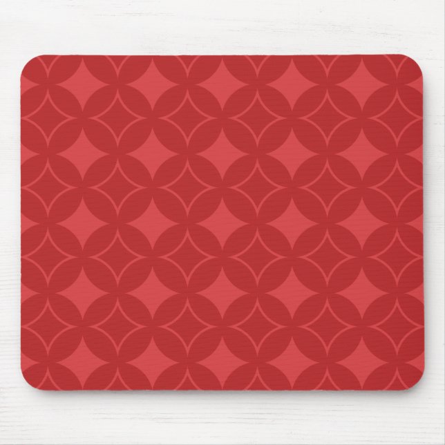 Rotes Shippomuster Mousepad (Vorne)