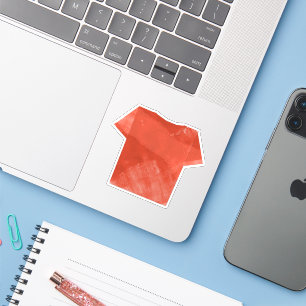 rotes Shirt Aufkleber