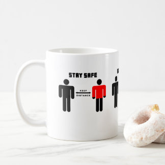Rotes Shirt für sichere Menschen Bleibe Kaffeetasse
