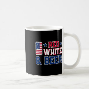 Rotes Shirt und Bier - USA 4. Juli Drink Kaffeetasse