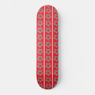 Rotes Skateboard für festliche Stars
