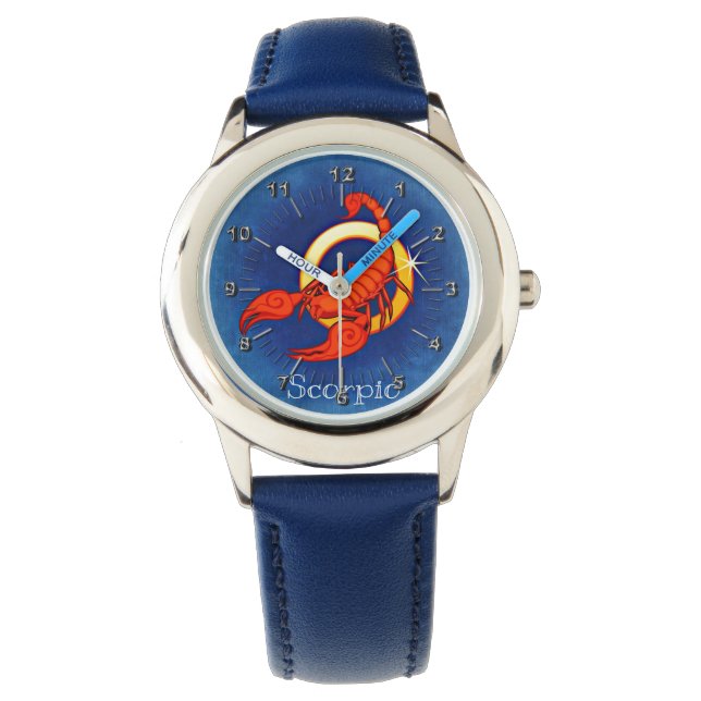 Rotes Skorpio Armbanduhr (Vorderseite)