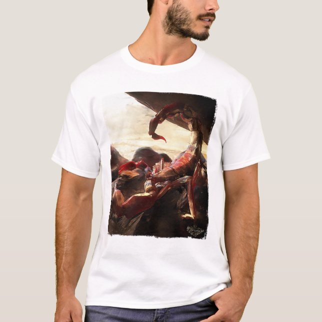 Rotes Skorpions-Gift T-Shirt (Vorderseite)