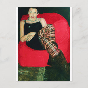 Rotes Sofa Postkarte