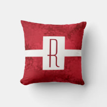 Rotes Speckled Monogramm