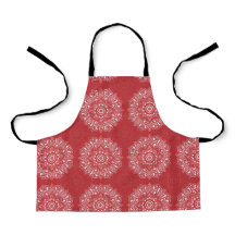 Rotes spirituelles indisches Mandala-Muster