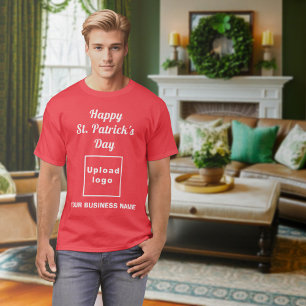 Rotes St. Patrick's Day Business T-Shirt
