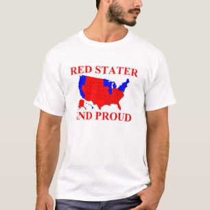 Rotes Stater und stolz T-Shirt