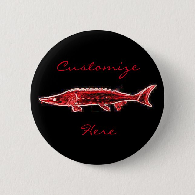 rotes Stör-Logo Button (Vorderseite)