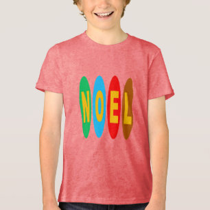 Rotes T-Shirt für junge NOEL BONBONS Tri-Blend Shirt