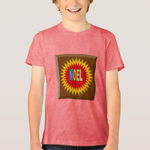Rotes T-Shirt für junge NOEL-SONNE Tri-Blend Shirt
