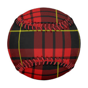 Rotes Tartan-Baseball Baseball