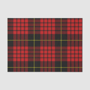 Rotes Tartan-Seidenpapier Seidenpapier