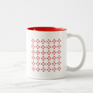 Rotes Templar Quermuster Zweifarbige Tasse