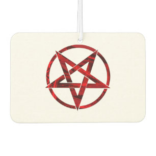 Rotes Teufels-Pentagramm Autolufterfrischer