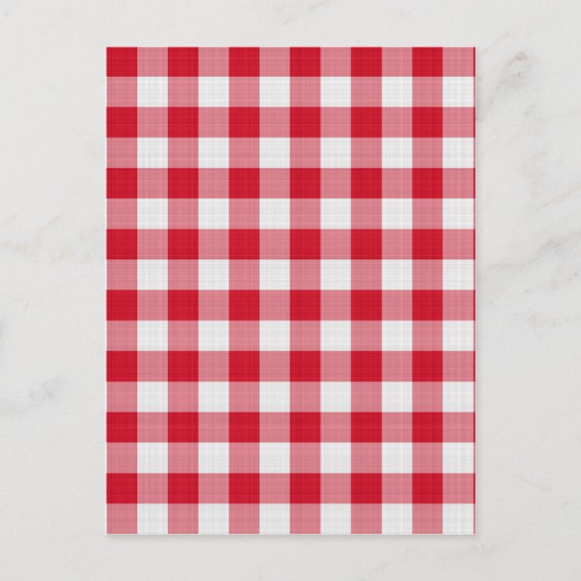 rotes Tischtuch Postkarte (Vorderseite)