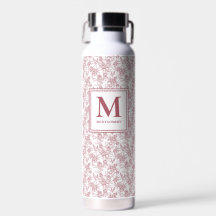 Rotes Toile französischer Monogramm-Name