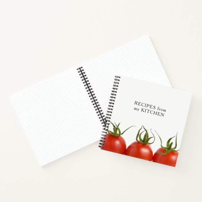 Rotes Tomatensortiment - Rezepte Foto Notizbuch (Innenseite)