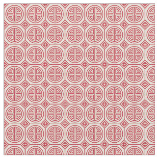 Rotes traditionelles geometrisches chinesisches stoff