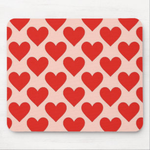 Rotes, traditionelles Valentinstag-Herz Mousepad